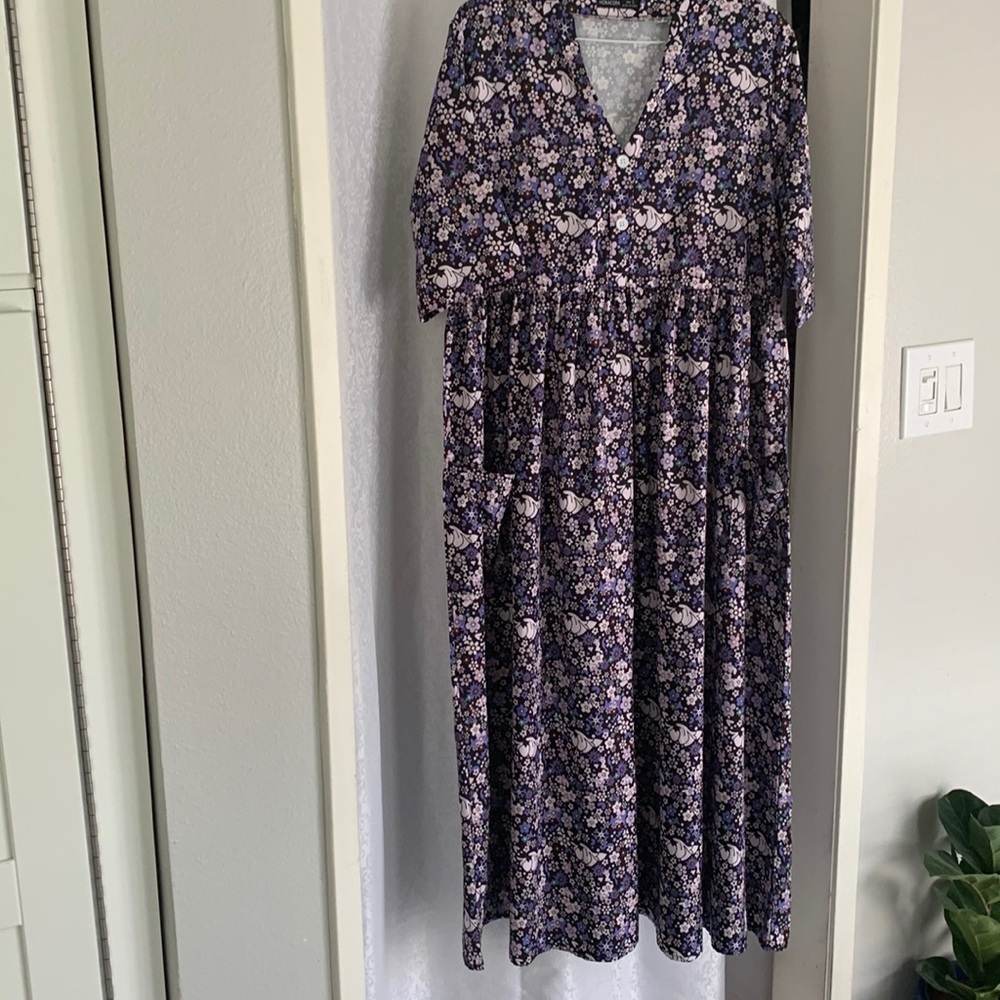 NORACORA DRESS with Pockets. Sz: L